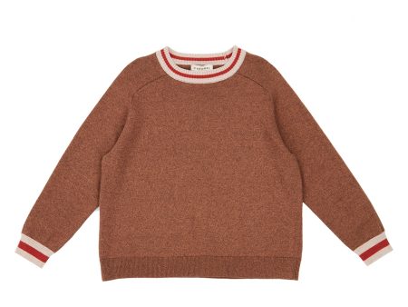 Girls Brown Cotton Sweater Online Sale