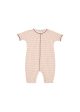 Baby Girls Light Pink Check Cotton Babysuit For Discount