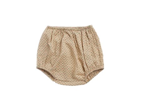 Baby Girls Khaki & Green Polka Dots Cotton Bloomers on Sale