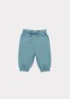 Baby Girls Lake Blue Cotton Trousers on Sale