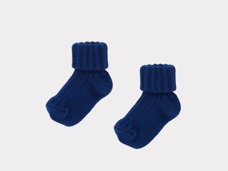 Baby Girls & Boys Blue Cotton Socks Supply