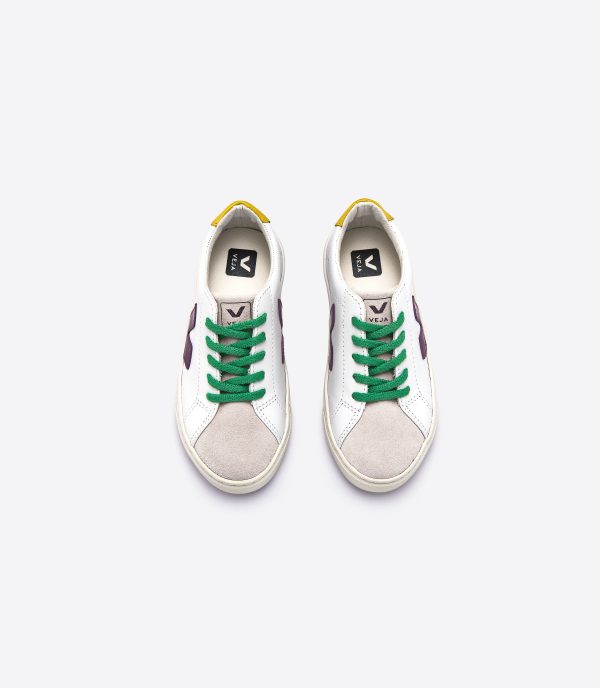 Boys & Girls White  V  Leather Shoes Online Sale