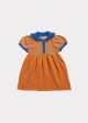 Baby Girls Caramel Knit Cotton Dress Online now