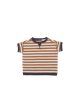 Baby Boys Brown Stripe Cotton T-shirt For Sale