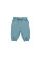 Baby Girls Lake Blue Cotton Trousers on Sale