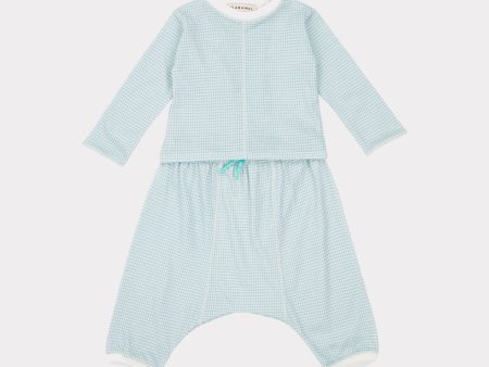 Baby Boys & Girls Cyan Cotton Set For Discount