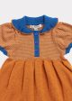 Baby Girls Caramel Knit Cotton Dress Online now