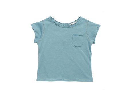 Baby Boys & Girls Light Blue Cotton T-shirt Online