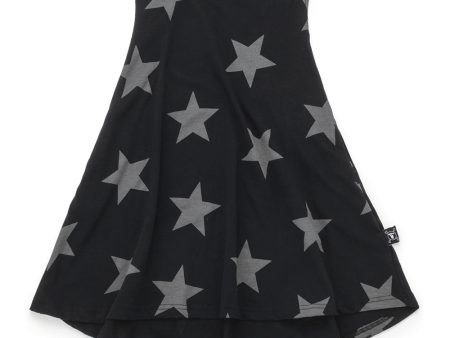 Baby Girls Black Star Cotton Dress Hot on Sale