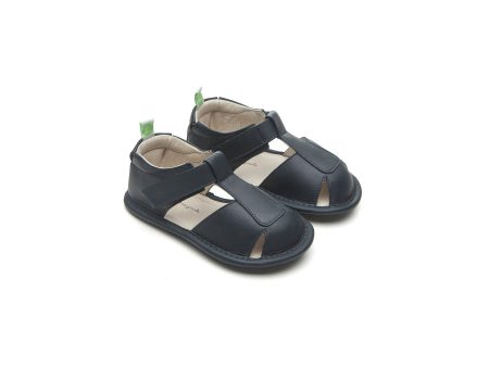 Baby Boys Navy Leather Sandals on Sale