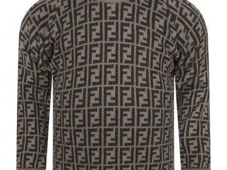 Baby Boys & Girls Brown  FF  Logo Sweater Online