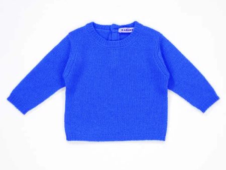 Baby Boys & Girls Blue Cashmere Sweater Online Sale