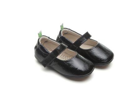 Baby Girls Black Leather Shoes Discount