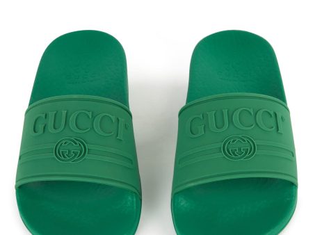 Boys & Girls Green Logo Sandals on Sale