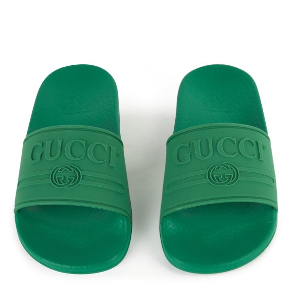 Boys & Girls Green Logo Sandals on Sale