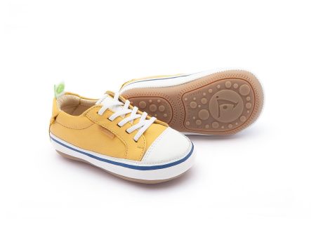 Baby Boys Bright Yellow Leather Shoes Sale