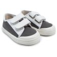 Baby Boys Dark Grey & White Shoes Supply