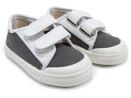 Baby Boys Dark Grey & White Shoes Supply