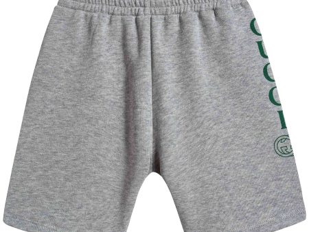 Baby Boys Grey & Green Cotton Shorts Online now