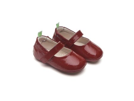 Baby Girls Red Leather Shoes For Discount