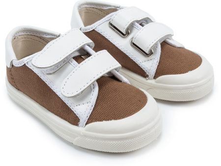 Baby Boys Coffee & White Shoes For Sale