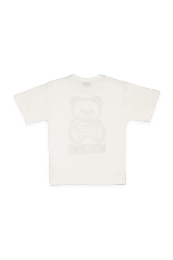 Boys & Girls White Toy Cotton T-shirt For Discount