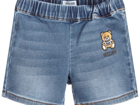 Baby Boys & Girls Light Blue Denim Shorts Cheap