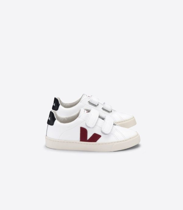 Baby Boys & Girls White  Esplar  Velcro Leather Shoes Online Hot Sale