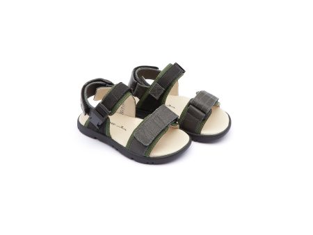 Baby Boys Olive & Black Sandals Online Hot Sale