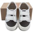 Baby Boys Dark Grey & White Shoes Supply