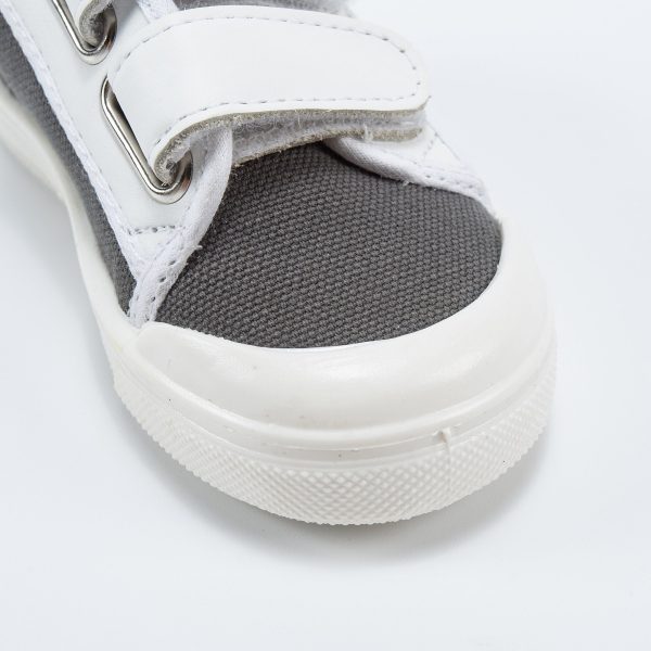 Baby Boys Dark Grey & White Shoes Supply