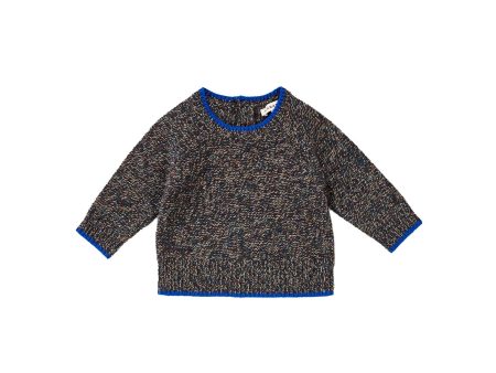 Baby Boys & Girls Dark Grey Wool Sweater For Cheap