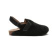 Boys & Girls Black Slippers With Ankle Strap Discount