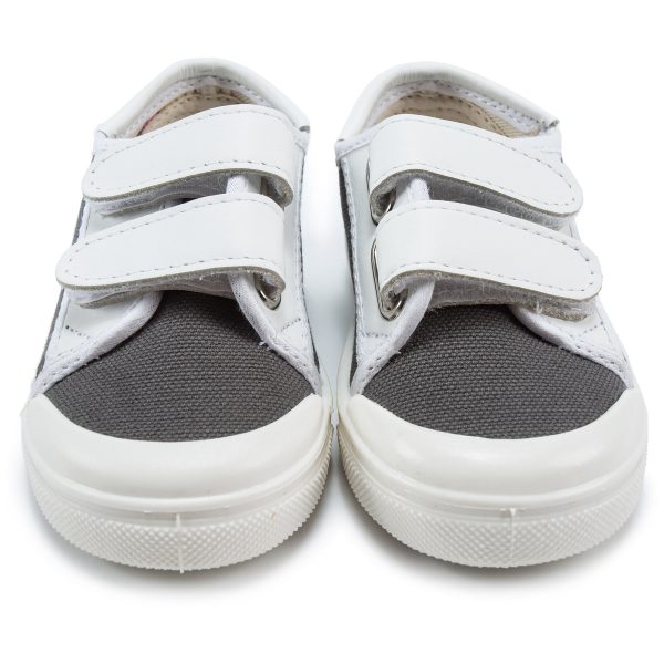 Baby Boys Dark Grey & White Shoes Supply