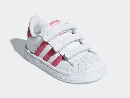 Baby Girls White & Pink  SUPERSTAR  Shoes Cheap