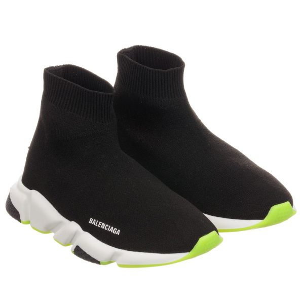 Boys & Girls Black Sport Shoes Discount