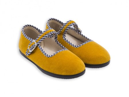 Baby Girls Yellow Cotton Shoes For Sale