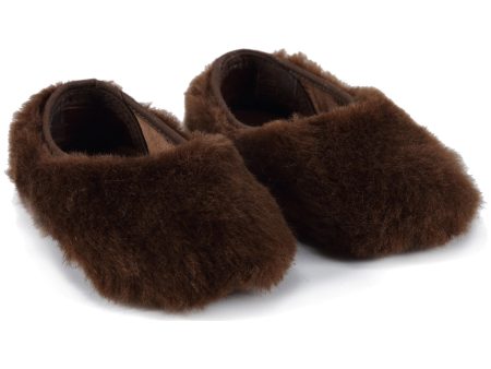 Baby Girls Dark Brown Shoes Online now