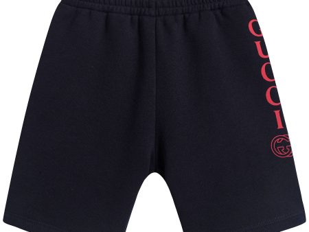 Baby Boys Blue & Red Cotton Shorts Discount