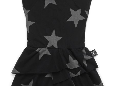 Baby Girls Black Star Sleeveless Dress Online now