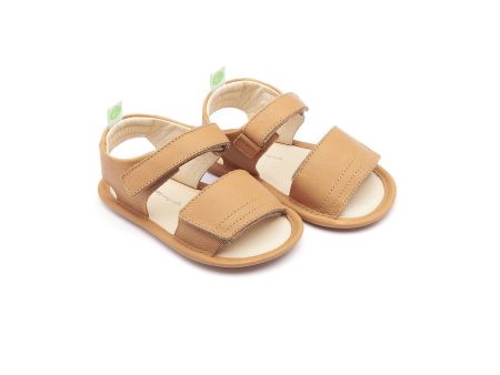 Baby Boys Dark Yellow Leather Sandals For Sale