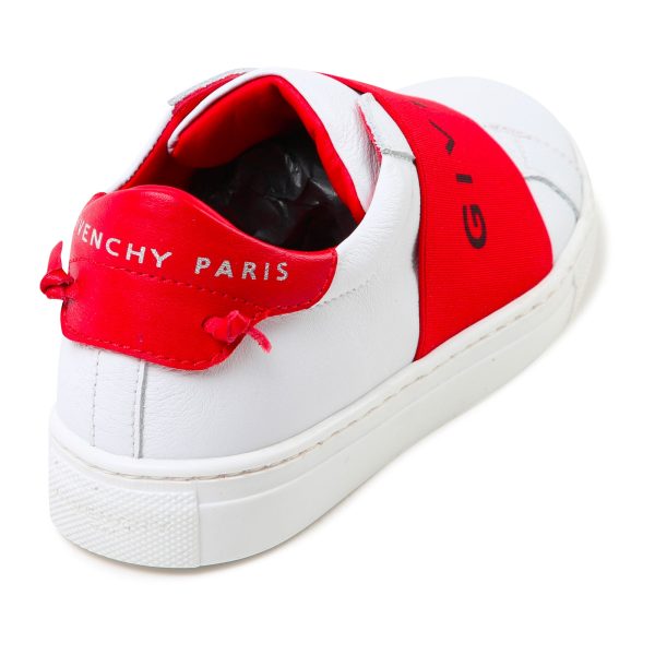 Girls White & Red Logo Shoes Online Sale