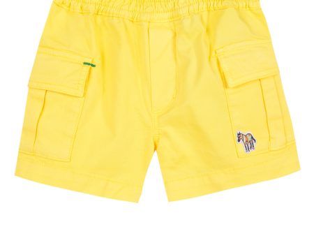 Baby Boys Yellow Cotton Shorts Online