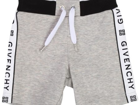 Baby Boys Grey Cotton Shorts Online