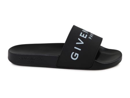 Boys Black Logo Sandals Hot on Sale