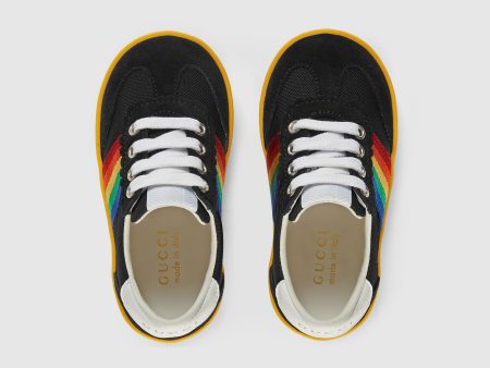 Baby Boys Black & Chromatic Stripes Shoes Sale