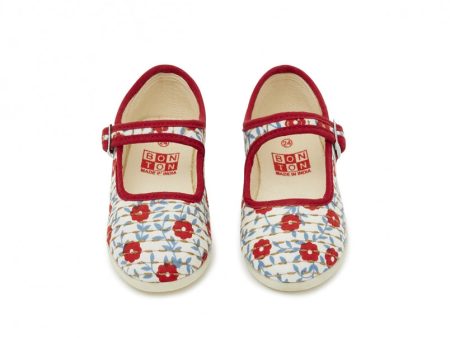 Baby Girls Red Cotton Shoes Discount