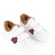 Girls White Leather Trainers Shoes Fashion