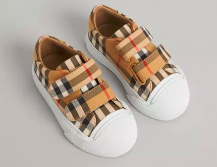 Baby Antique Yellow Check Shoes For Discount